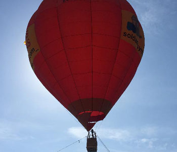 Subidas en globo cautivo en la Feria de Muestras de Valladolid