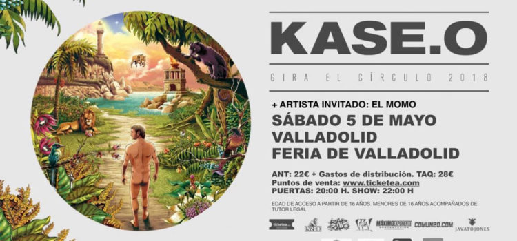 El hip-hop español de Kase.O realizará parada en la Feria de Valladolid el 5 de mayo