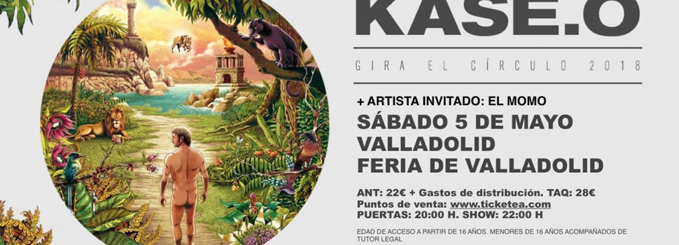 El hip-hop español de Kase.O realizará parada en la Feria de Valladolid el 5 de mayo