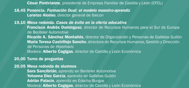 Entrada Castilla y León económica presenta “FP, un modelo de éxito para captar talento”