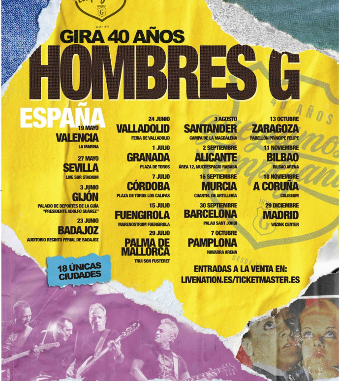 «Cuarenta años y seguimos empezando», la gira de Los Hombres G llega a Feria de Valladolid