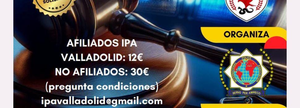 Curso solidario de experto en derecho penal operativo el próximo 11 de marzo de Feria de Valladolid